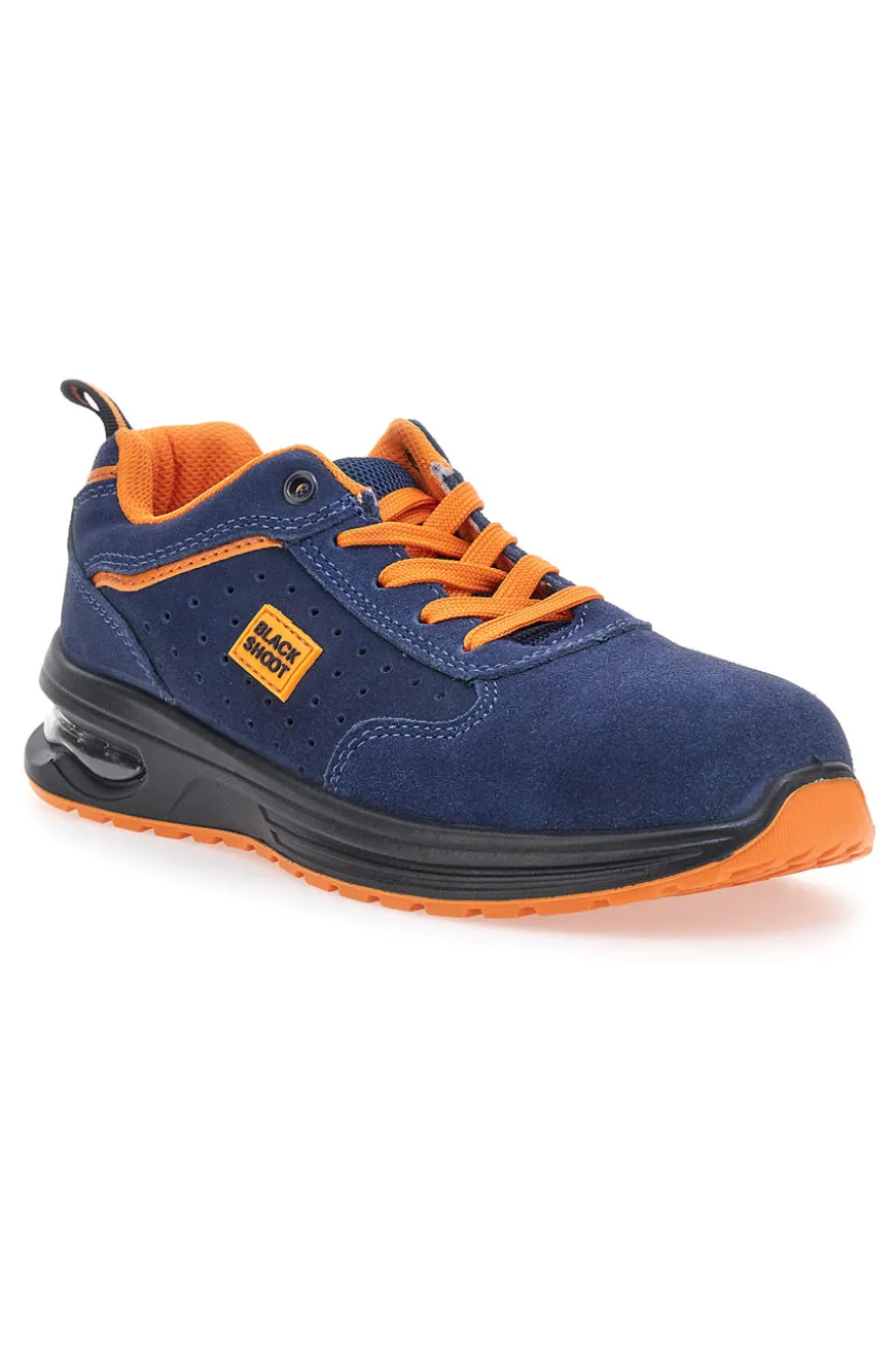 Scarpe antinfortunistiche blu arancioni Black Shoot PK24864 S1PL
