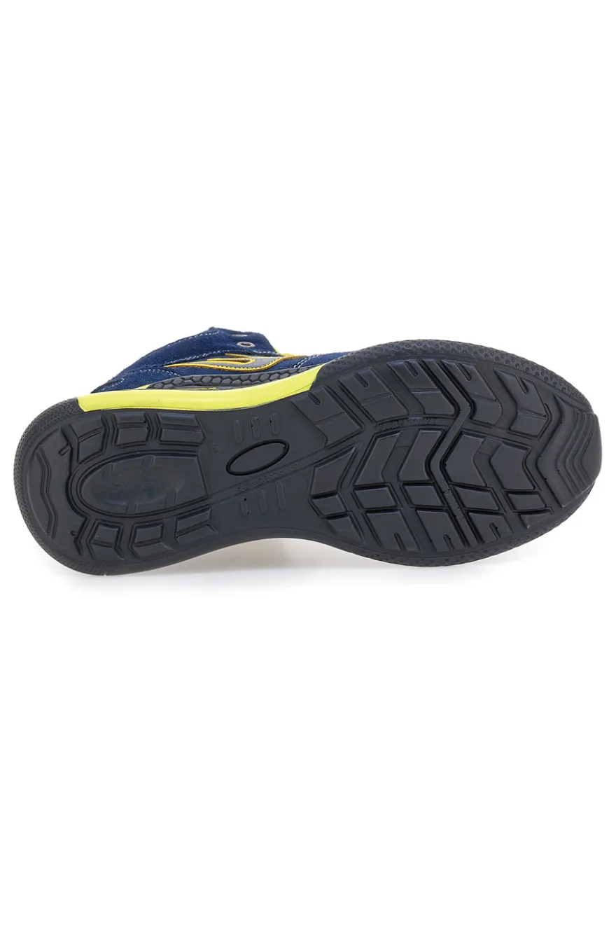 Scarpe antinfortunistiche alte blu inserti fluo S1P Blue energy BS195 S1PS SR