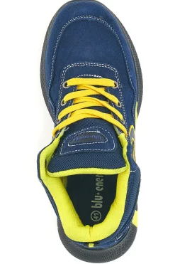 Scarpe antinfortunistiche alte blu inserti fluo S1P Blue energy BS195 S1PS SR