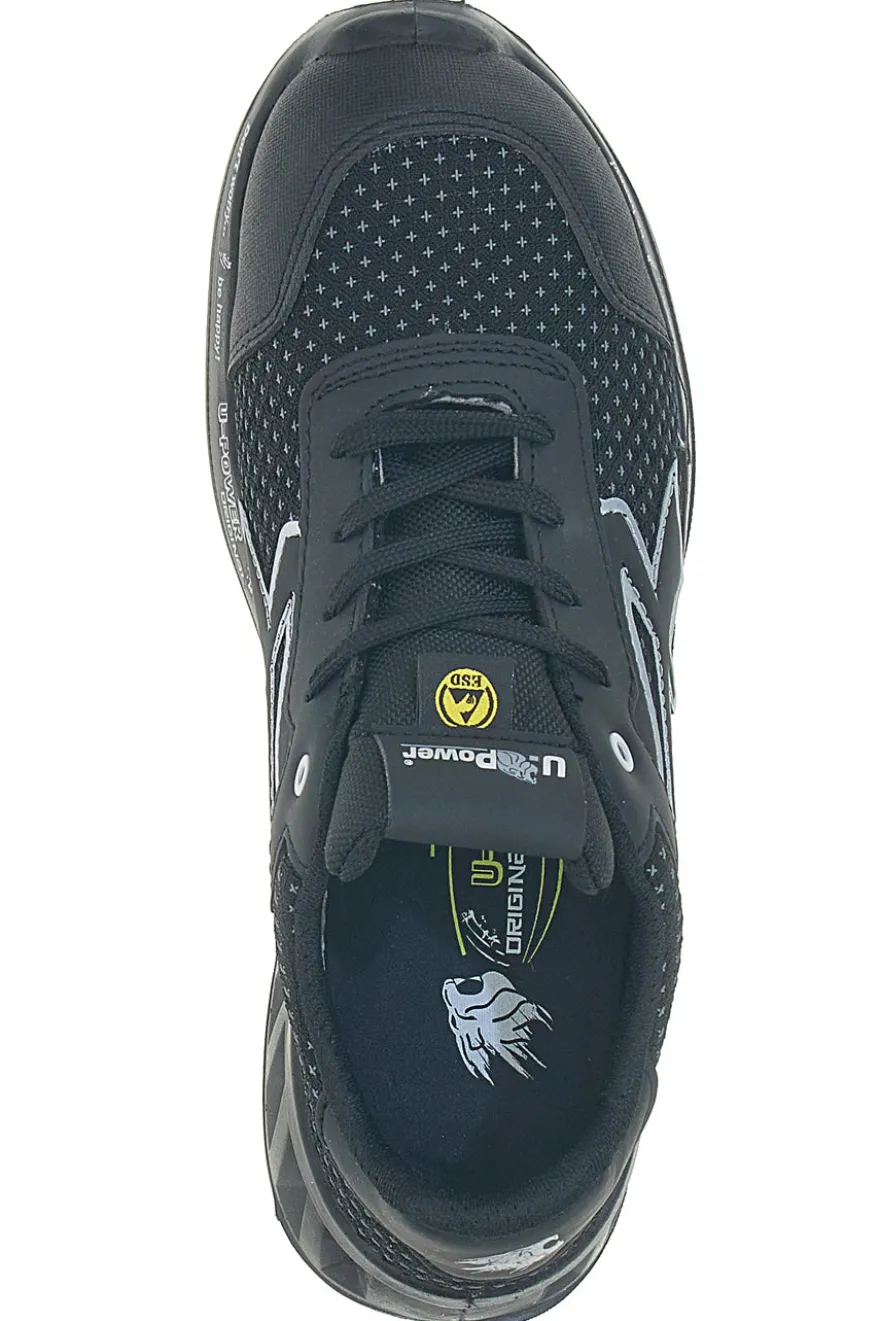 Scarpe antinfortunistiche da uomo nere basse in Putek U. Power Logan S3S CI FO SR ESD