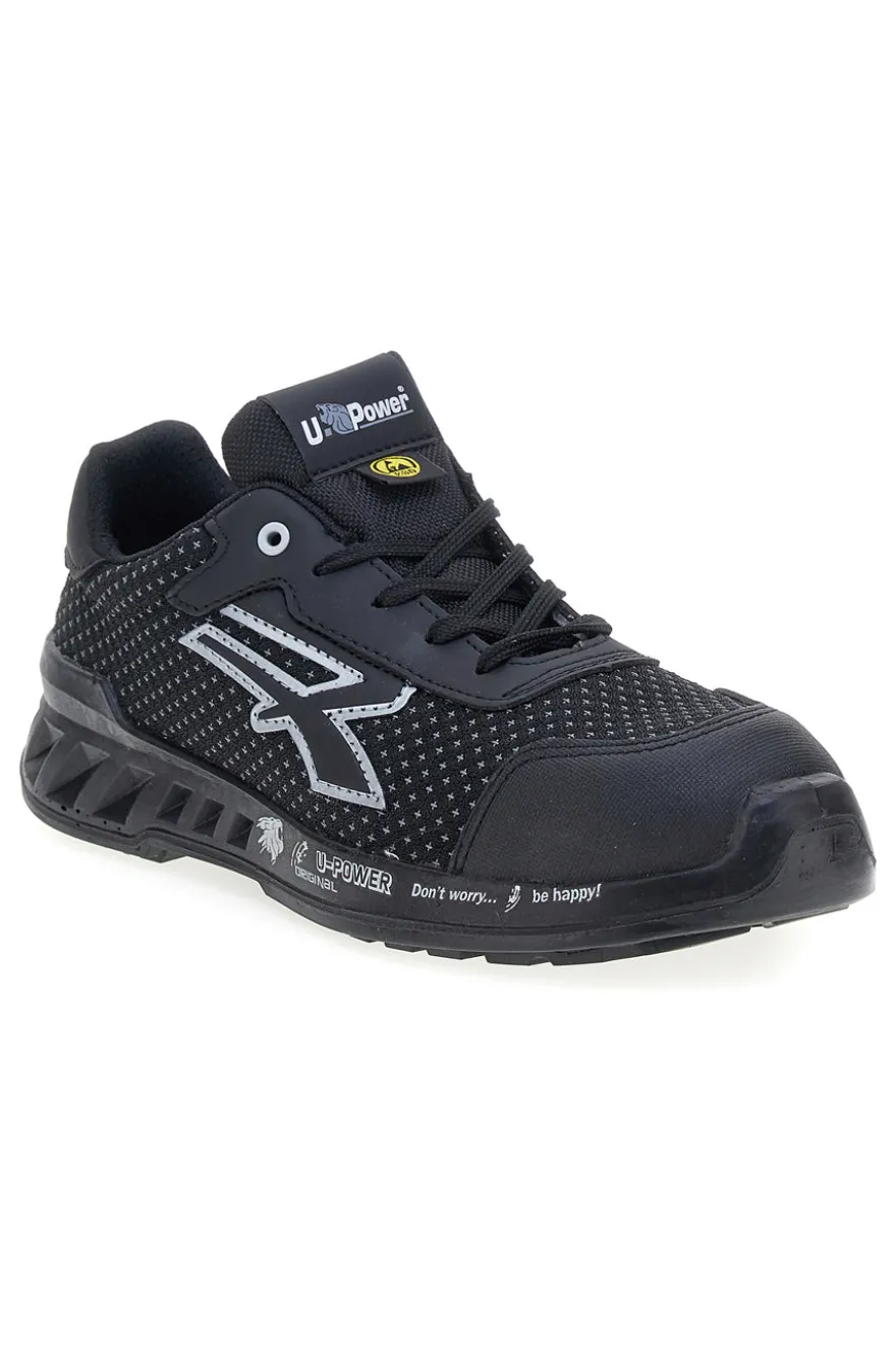 Scarpe antinfortunistiche da uomo nere basse in Putek U. Power Logan S3S CI FO SR ESD