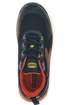 Scarpe antinfortunistiche basse nero arancione S3S SC SR HRO ESD Diadora utility Vortex DA2 Low