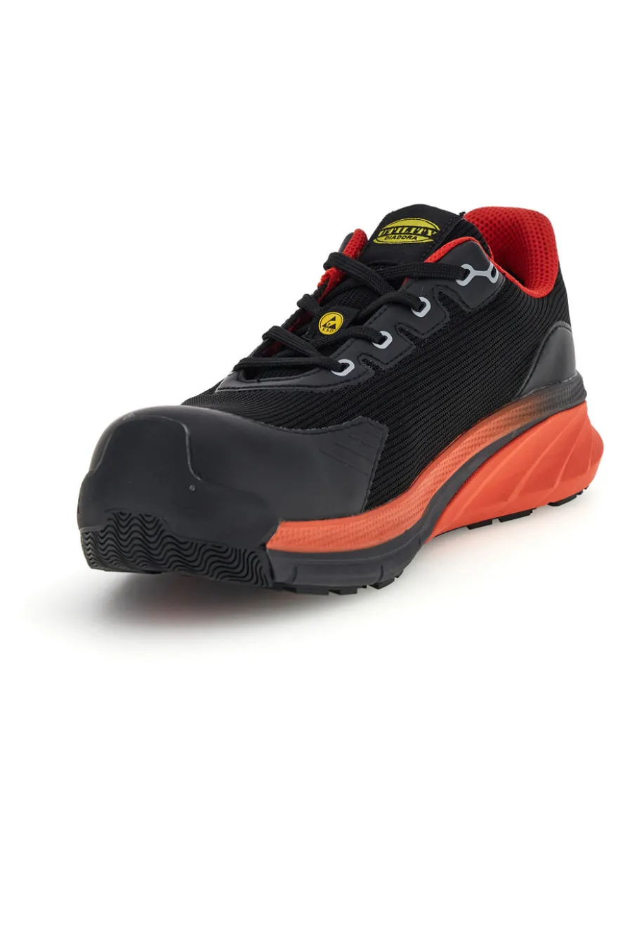 Scarpe antinfortunistiche basse nero arancione S3S SC SR HRO ESD Diadora utility Vortex DA2 Low