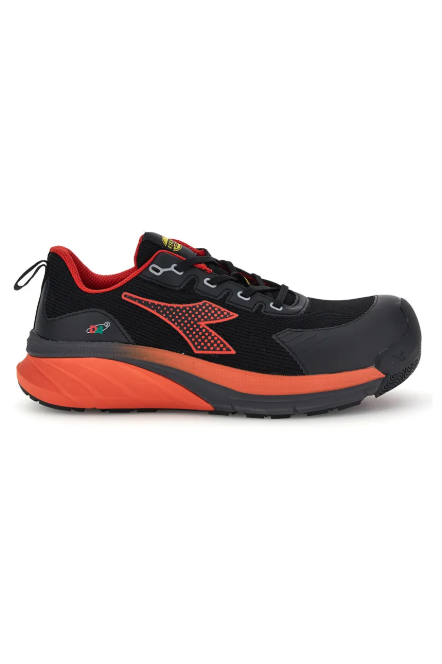 Scarpe antinfortunistiche basse nero arancione S3S SC SR HRO ESD Diadora utility Vortex DA2 Low