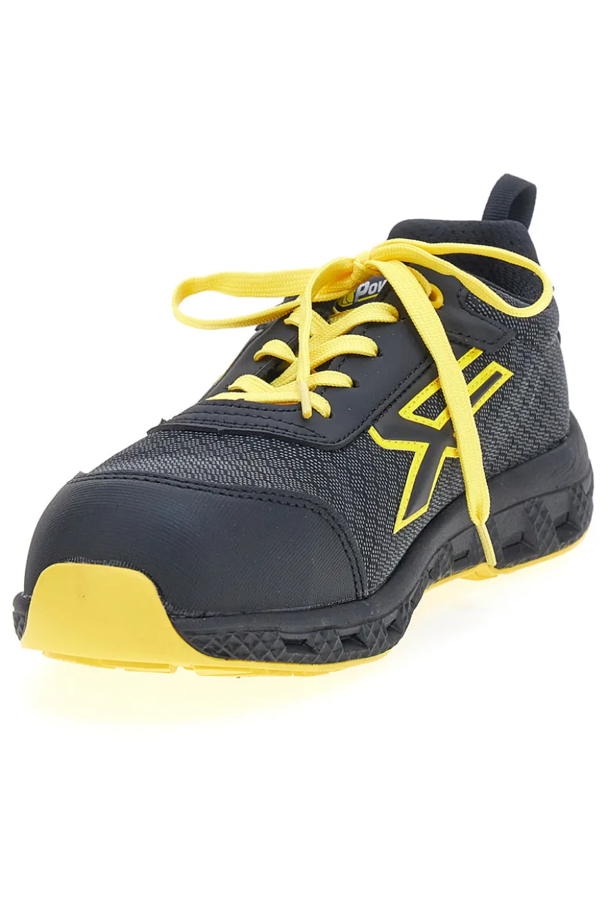 Scarpe antinfortunistiche da uomo nere gialle basse U. Power Maverick S3S CI HI HRO FO SR ESD