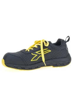 Scarpe antinfortunistiche da uomo nere gialle basse U. Power Maverick S3S CI HI HRO FO SR ESD