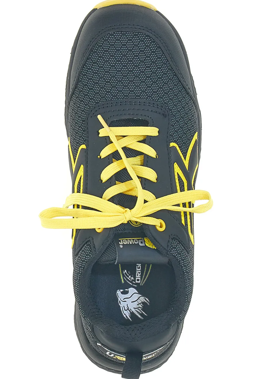 Scarpe antinfortunistiche da uomo nere gialle basse U. Power Maverick S3S CI HI HRO FO SR ESD