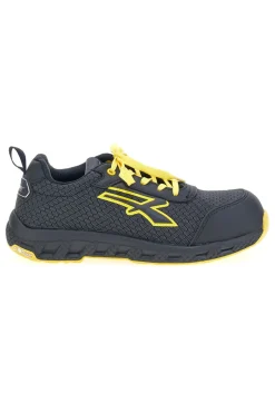 Scarpe antinfortunistiche da uomo nere gialle basse U. Power Maverick S3S CI HI HRO FO SR ESD