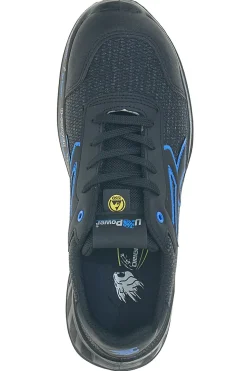 Scarpe antinfortunistiche da uomo nere blu basse U. Power Diwi ESD S1PS FO SR ESD