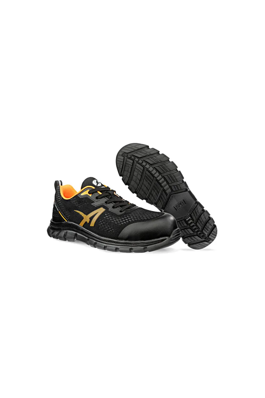 Scarpe antinfortunistiche nere leggere S1PS SR Albatros Levitate Orange Low