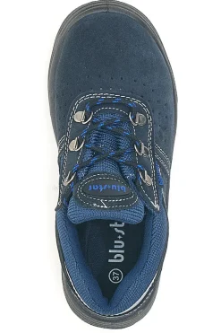 Scarpe antinfortunistiche blu in pelle Blue star Bs 60 S1P SR