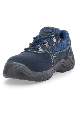 Scarpe antinfortunistiche blu in pelle Blue star Bs 60 S1P SR