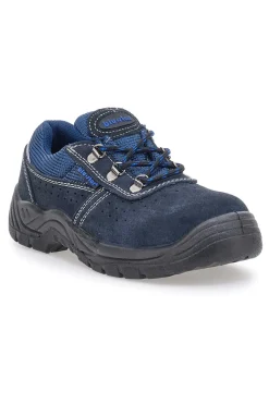 Scarpe antinfortunistiche blu in pelle Blue star Bs 60 S1P SR