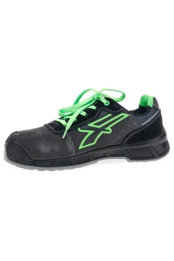 Scarpe antinfortunistiche da uomo nere verdi basse in pelle U. Power Taylor S S1PS FO SR ESD