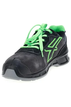 Scarpe antinfortunistiche da uomo nere verdi basse in pelle U. Power Taylor S S1PS FO SR ESD