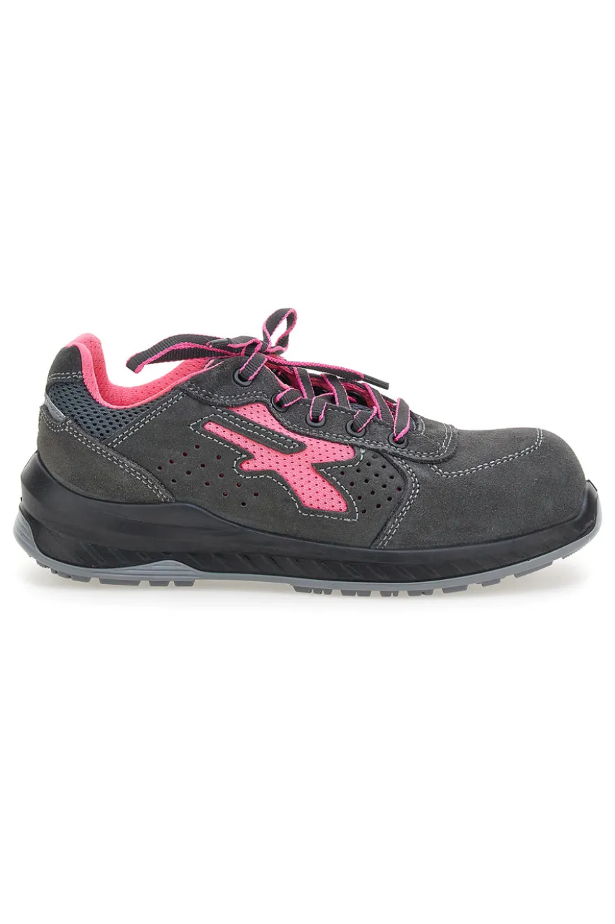 Scarpe antinfortunistiche nero e rosa U. power Tokyo S ESD S1PS FO SR