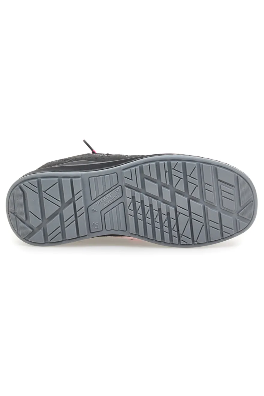 Scarpe antinfortunistiche nero e rosa U. power Tokyo S ESD S1PS FO SR