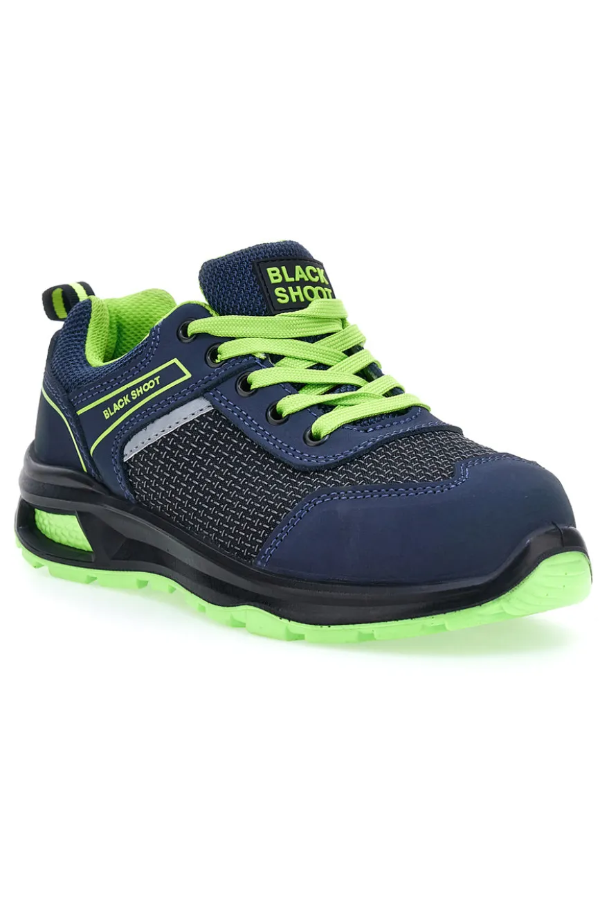 Scarpe antinfortunistiche blu Black Shoot PK23044 S1PL