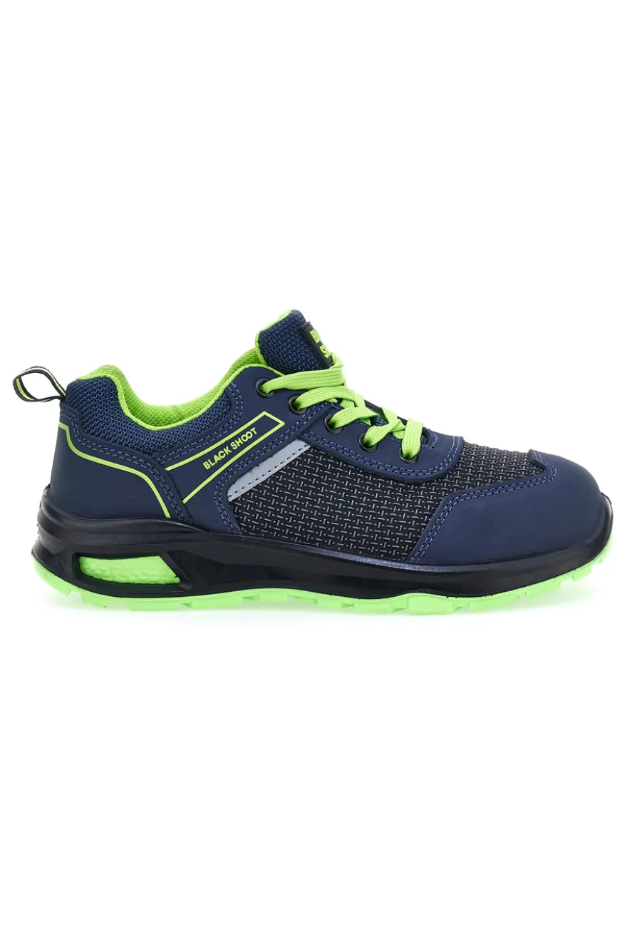 Scarpe antinfortunistiche blu Black Shoot PK23044 S1PL