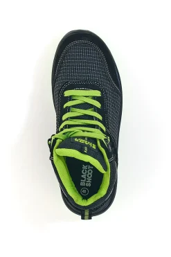 Scarpe antinfortunistiche nere e verdi S1PL Black shoot PK23037