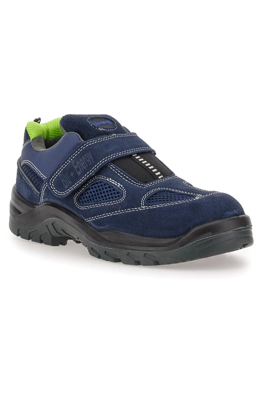 Scarpe antinfortunistiche blu S1P SR in pelle Blu energy BS120