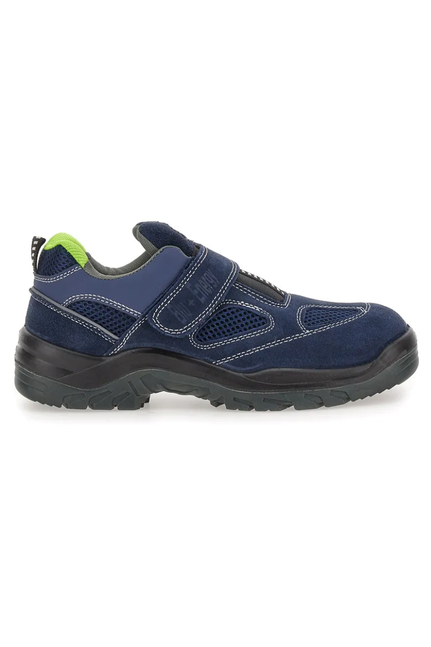 Scarpe antinfortunistiche blu S1P SR in pelle Blu energy BS120