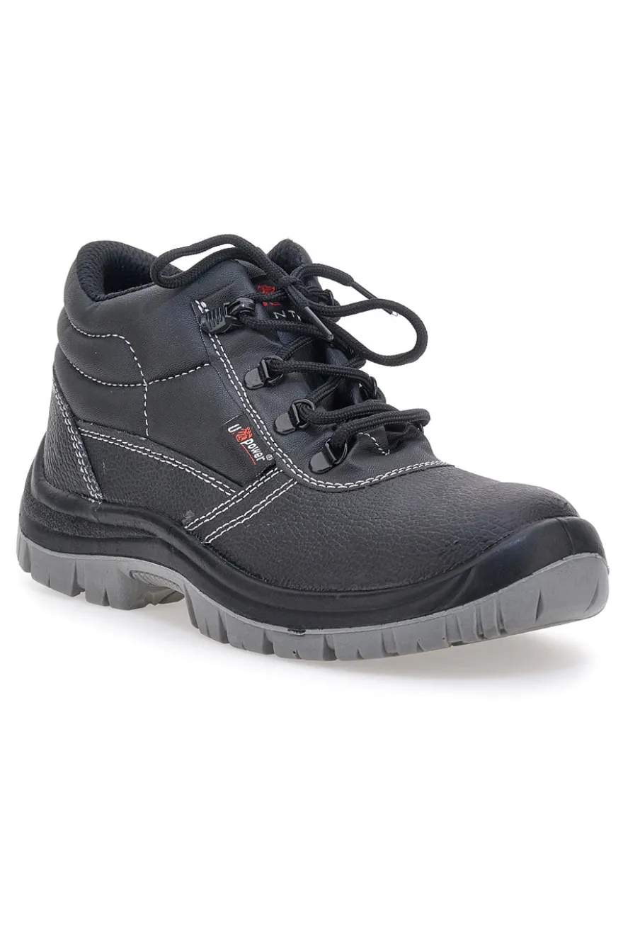Scarpe antinfortunistiche da uomo nere alte in pelle U. Power Safe RS L S3 FO SR