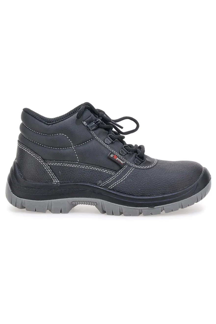 Scarpe antinfortunistiche da uomo nere alte in pelle U. Power Safe RS L S3 FO SR
