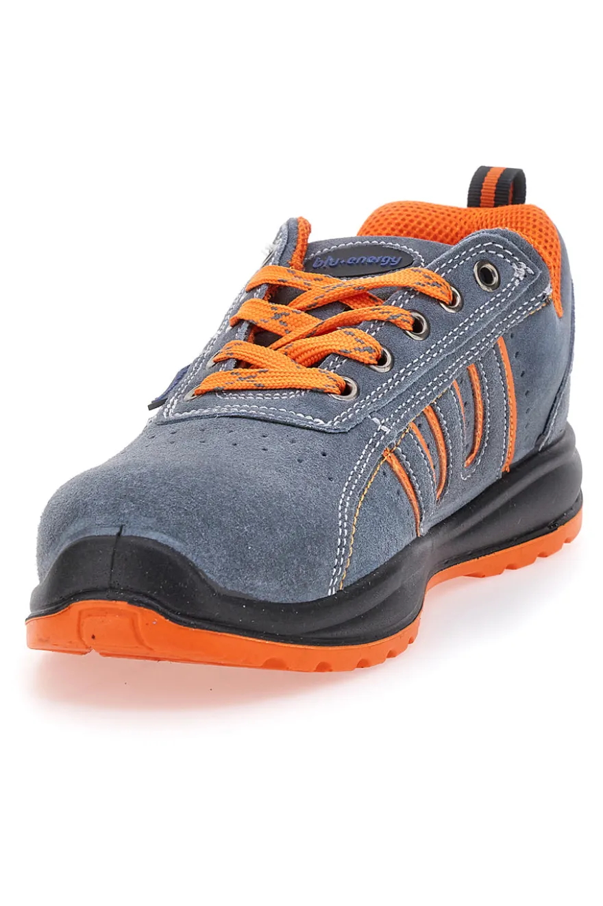 Scarpe antinfortunistiche grigie S1P traspiranti antiscivolo Blue Energy BS 80