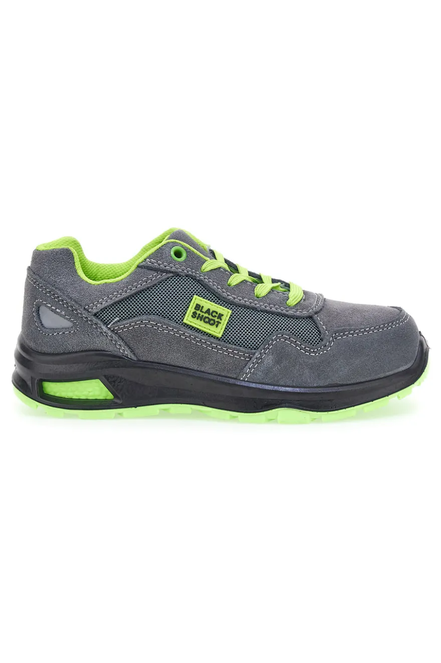 Scarpe antinfortunistiche grigie verdi Black Shoot PK24581 S1PL