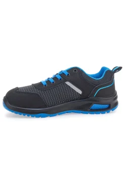 Scarpe antinfortunistiche nere blu Black Shoot PK23047 S1PL