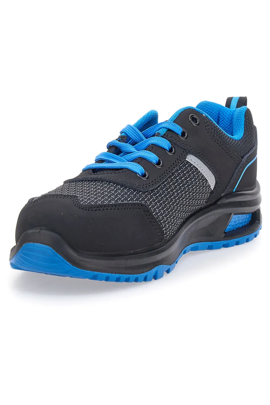 Scarpe antinfortunistiche nere blu Black Shoot PK23047 S1PL