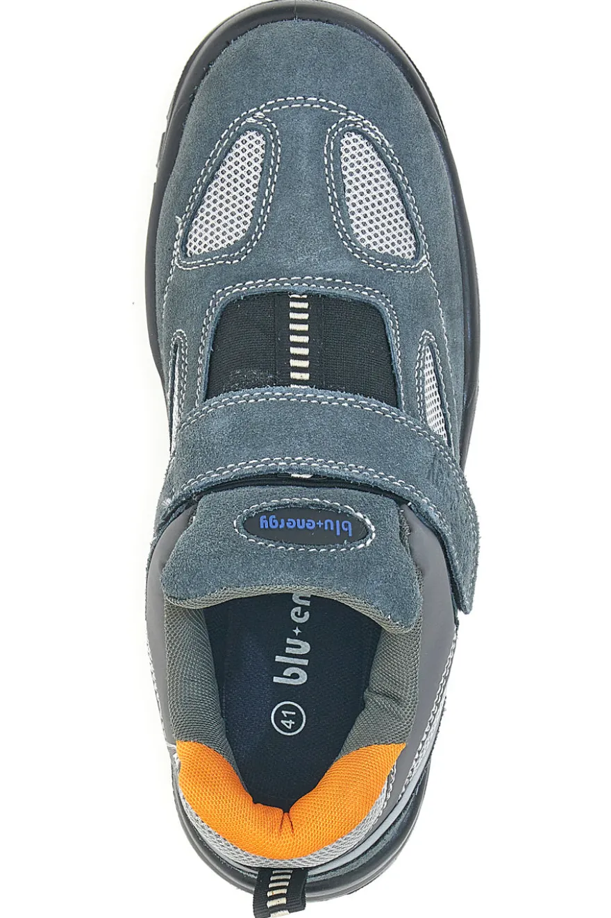 Scarpe antinfortunistiche grigie S1P SR in pelle Blu energy BS120