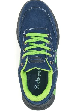 Scarpe antinfortunistiche basse blu inserti fluo S1P Blue energy BS190S1P