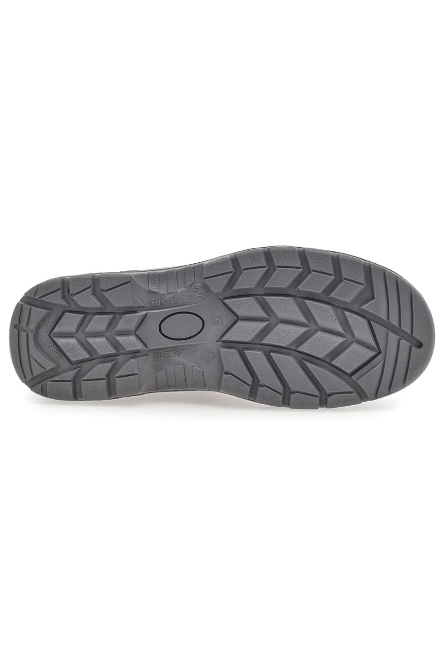 Scarpe antinfortunistiche nero e rosso in pelle Black shoot 623 S3 SRC