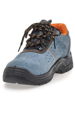 Scarpe antinfortunistiche grigie in pelle Black Shoot 399 S1P SRC