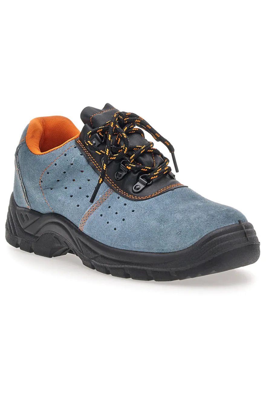 Scarpe antinfortunistiche grigie in pelle Black Shoot 399 S1P SRC
