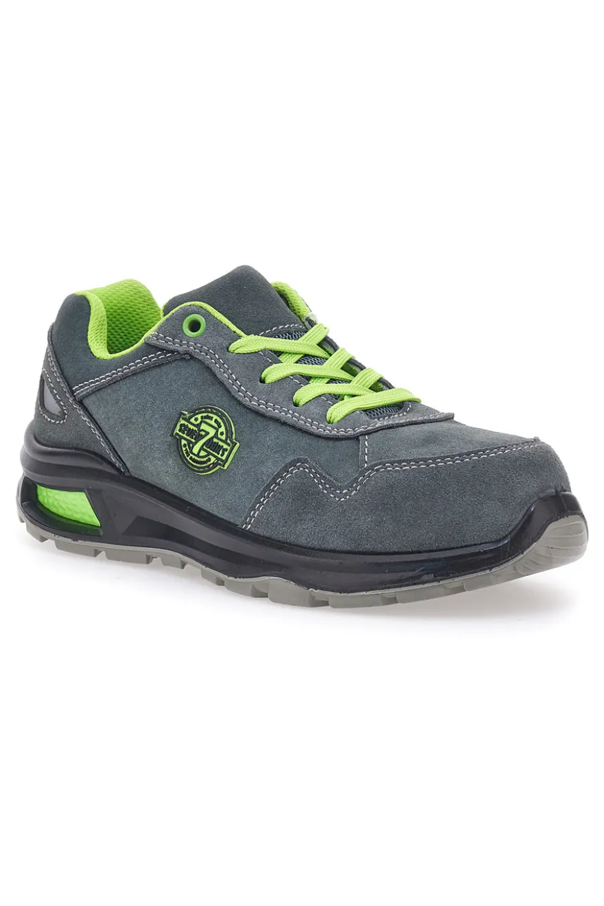 Scarpe antinfortunistiche grigio verde in pelle Sevenoaks PK23429 S1 P FO SR