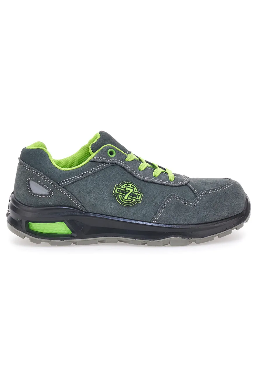 Scarpe antinfortunistiche grigio verde in pelle Sevenoaks PK23429 S1 P FO SR