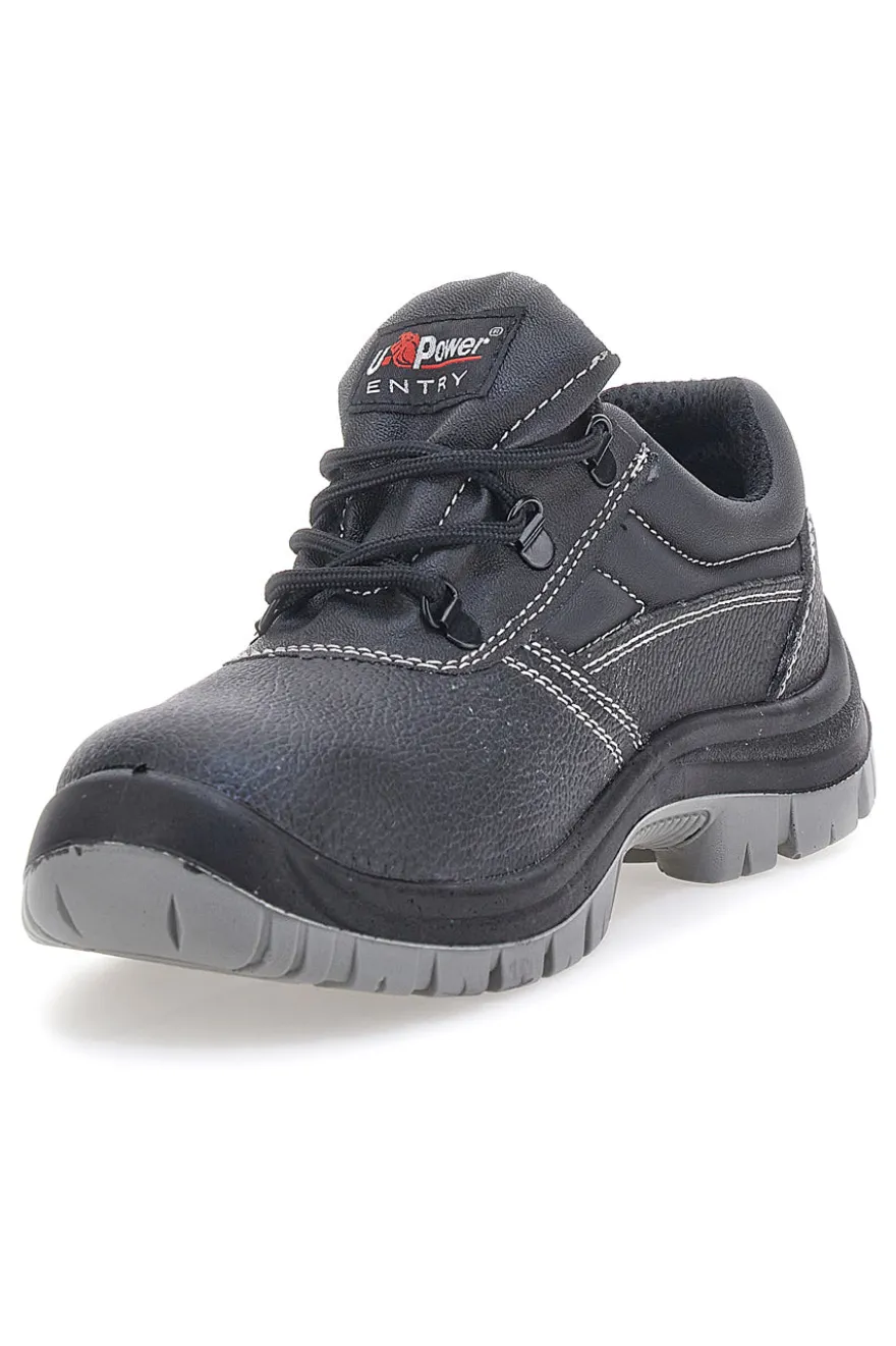 Scarpe antinfortunistiche nere basse in pelle idrorepellente U.Power Simple L S3 FO SR