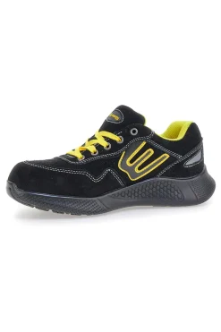 Scarpe antinfortunistiche basse nere inserti gialli S1P Blue energy BS190S1P