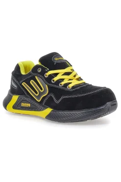 Scarpe antinfortunistiche basse nere inserti gialli S1P Blue energy BS190S1P