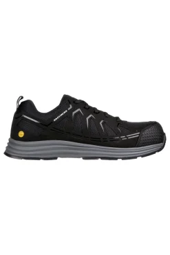 Scarpe Antinfortunistiche Nere Skechers Work: Malad II Comp Toe S1 P SRA ESD