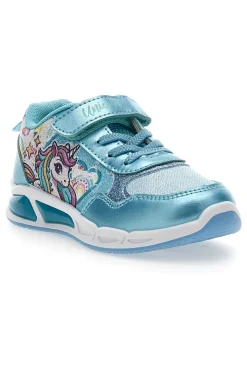 Scarpe azzurre con luci e strappo Funicorn S8010199T10