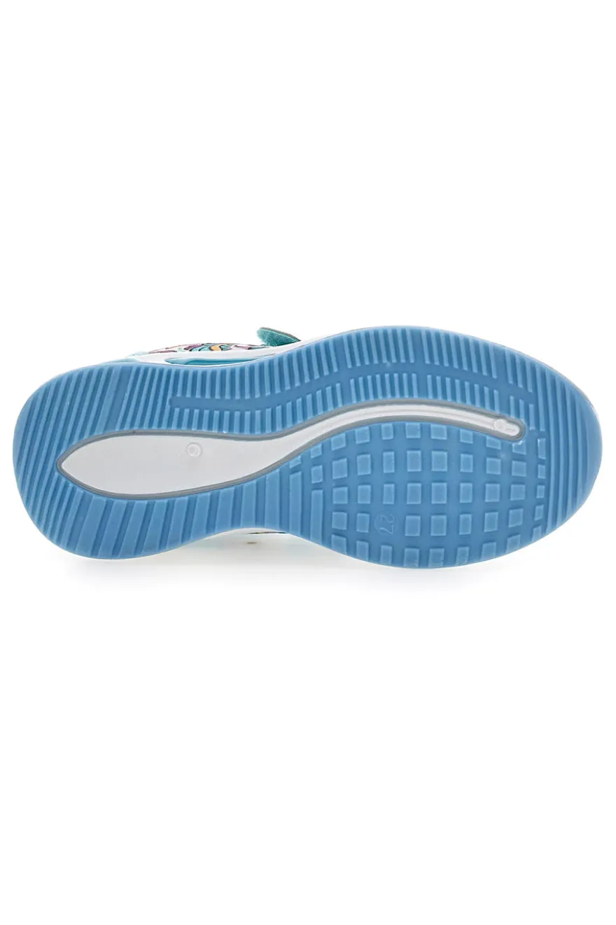 Scarpe azzurre con luci e strappo Funicorn S8010199T10