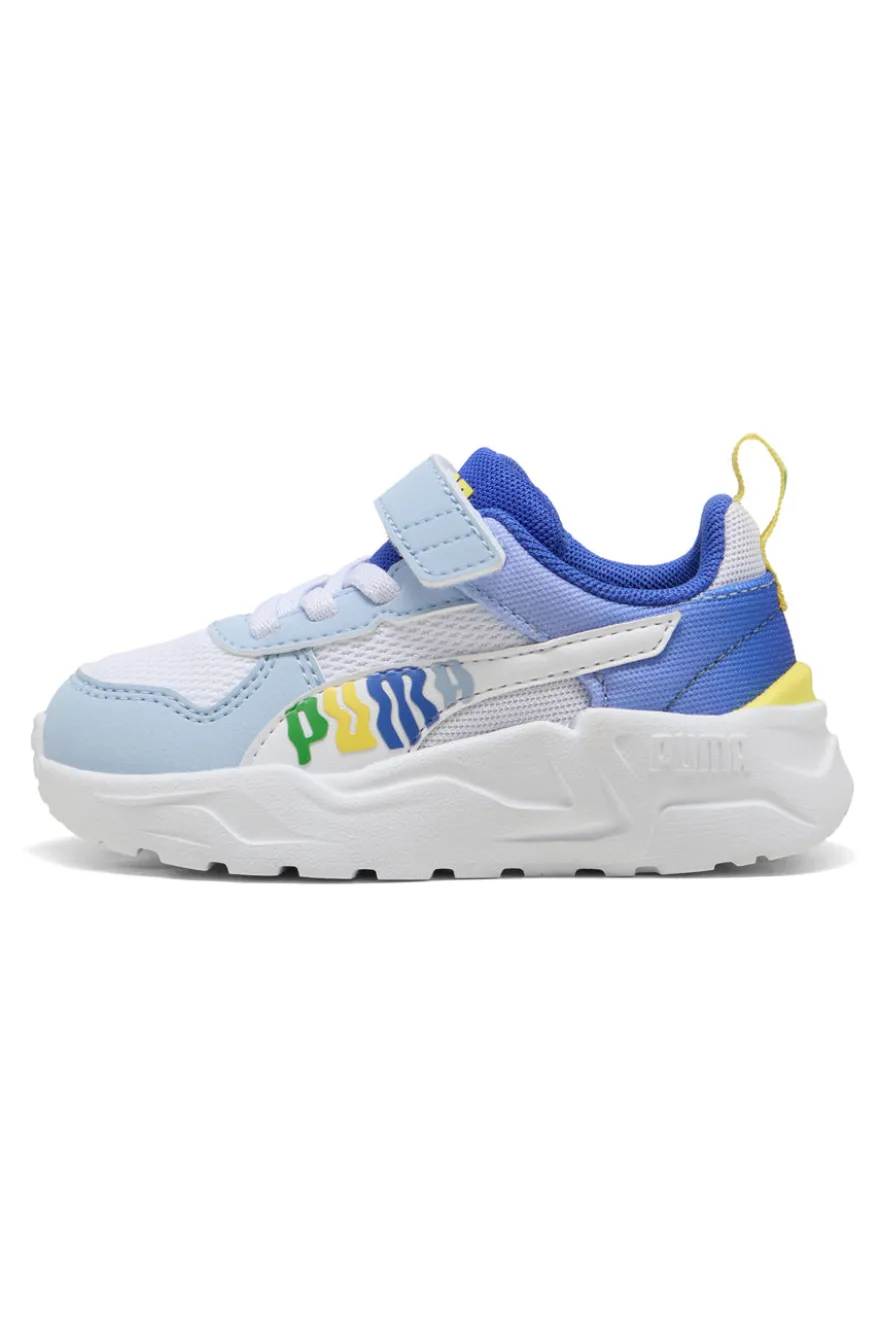 Scarpe azzurro con chiusura a strappo e lacci elastici Puma Trinity 2 LT Come On AC+ Inf
