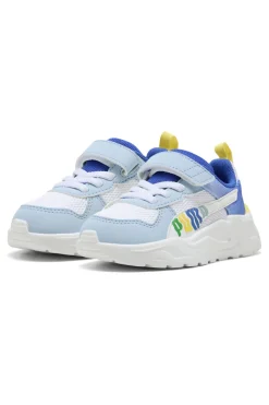 Scarpe azzurro con chiusura a strappo e lacci elastici Puma Trinity 2 LT Come On AC+ Inf