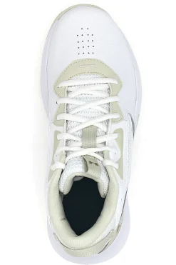 Scarpe basket bianche con inserti beige e suola ammortizzata Under Armour Lockdown 6