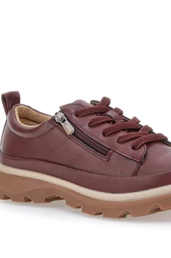 Scarpe basse bordeaux con zip laterale e suola carrarmato Altemberg 9