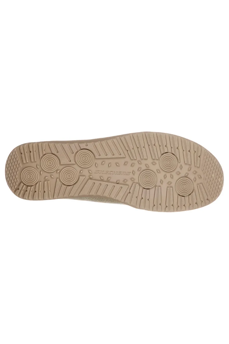 Scarpe beige in tela stile mocassino Skechers Melson Raymon